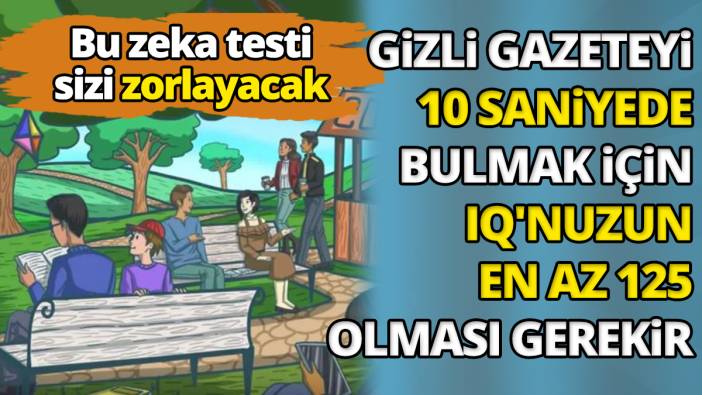 Bu zeka testi sizi zorlayacak Gizli gazeteyi 10 saniyede bulmak için IQ'nuzun en az 125 olması gerekir