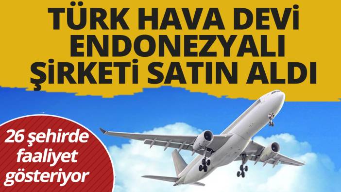Türk hava devi Endonezyalı şirketi satın aldı '26 şehirde faaliyet gösteriyor'