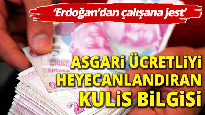 Asgari ücret zammında Erdoğan jesti Çalışan kesimi heyecanlandıran gelişme