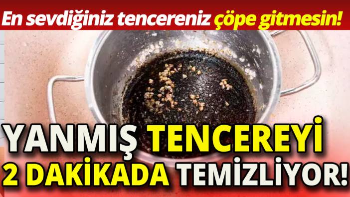 Yanmış tencereyi 2 dakikada temizliyor 'En sevdiğiniz tencereniz boşa gitmesin'
