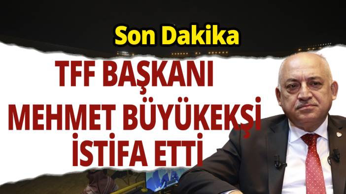Son Dakika TFF Başkanı Mehmet Büyükekşi istifa etti