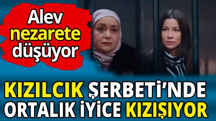 Kızılcık Şerbeti’nde ortalık iyice kızışıyor 'Alev nezarete düşüyor'