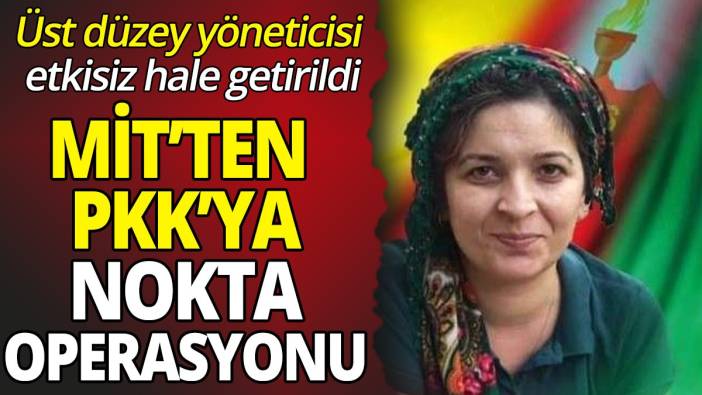 MİT'ten PKK'ya nokta operasyonu 'Üst düzey yöneticisi etkisiz hale getirildi'