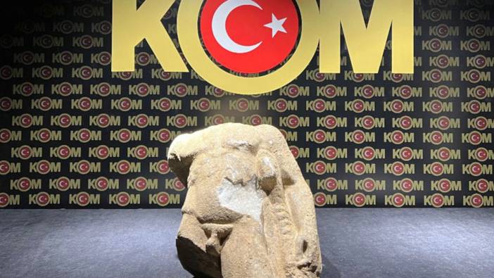 İzmir'de tarihi heykel ele geçirildi