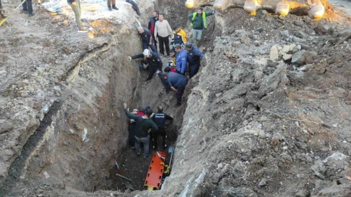 Şanlıurfa'da kanal çalışmasında göçük altında kalan işçi kurtarıldı