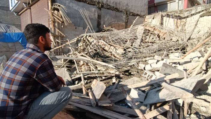 Gaziantep’te inşaatın iskelesi çöktü ‘2 işçi yaralandı’