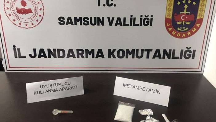 Samsun’da araçta uyuşturucu ile yakalandı