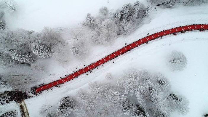 On binler Sarıkamış şehitleri için yürüdü