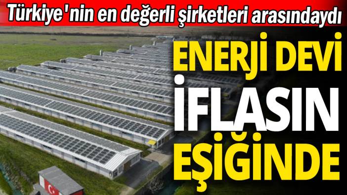Enerji devi iflasın eşiğinde 'Türkiye'nin en değerli şirketleri arasındaydı'