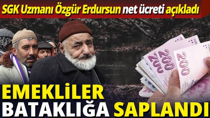 SGK Uzmanı Özgür Erdursun net ücreti açıkladı 'Emekliler bataklığa saplandı'
