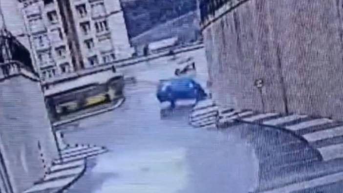 Başakşehir'de İETT otobüsü kazadan kıl payı kurtuldu