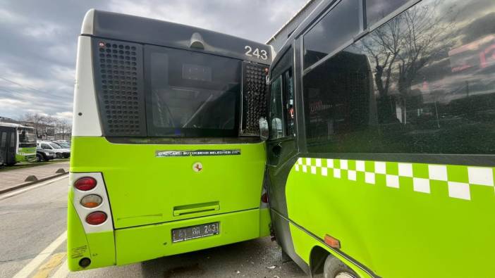 Kocaeli'de otobüsler çarpıştı '6 kişi yaralandı'