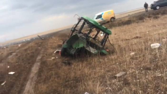 TIR ile traktörün çarpışması sonucu 1 kişi hayatını kaybetti