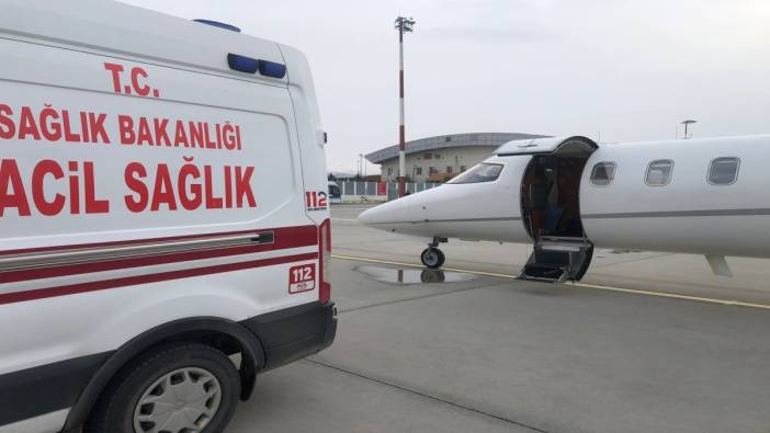 Kalp yetmezliği bulunan bebeğin nakli için ambulans uçak devreye girdi