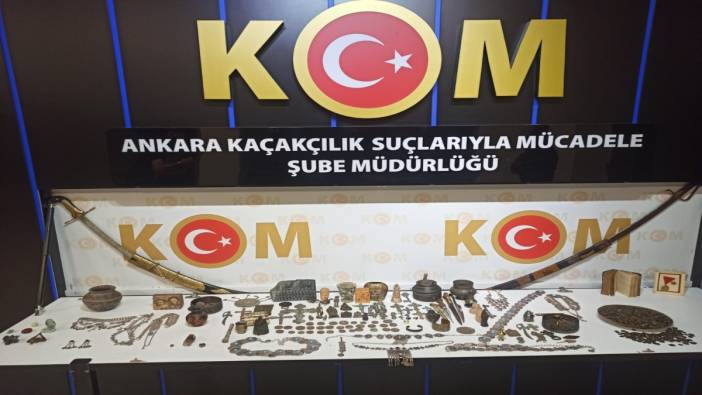 Ankara’da tarihi eser kaçakçısına operasyon