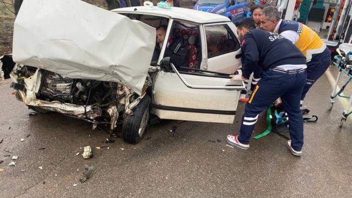 Adıyaman'da sivil polis aracı kaza yaptı
