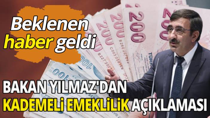 Beklenen haber geldi Bakan Yılmaz'dan kademeli emeklilik açıklaması