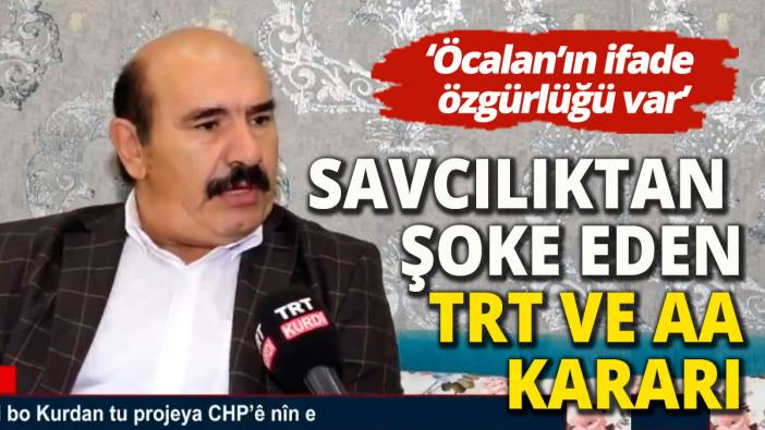Savcılık'tan şoke eden TRT ve Anadolu Ajansı kararı  'Öcalan’ın ifade özgürlüğü var'