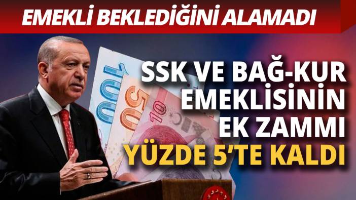 SSK ve Bağ Kur emeklisinin zammı belli oldu Erdoğan'dan iki kademeli zam açıklaması