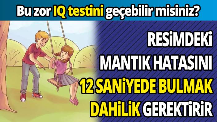 Bu zor IQ testini geçebilir misiniz Resimdeki mantık hatasını 12 saniyede bulmak dahilik gerektirir