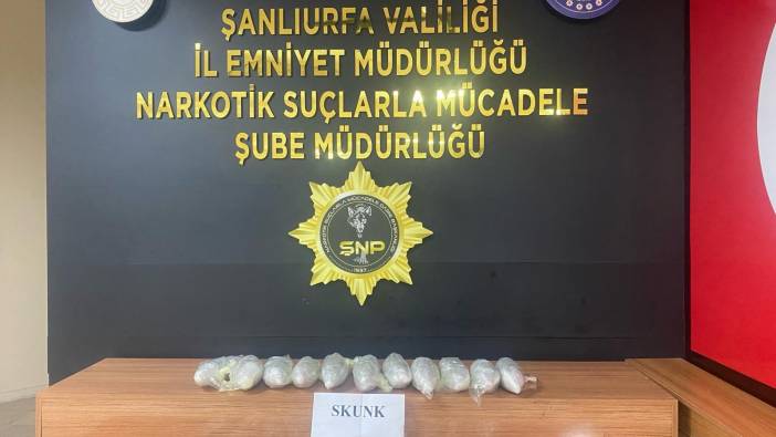 Şanlıurfa'da 8 kilo uyuşturucu ele geçirildi
