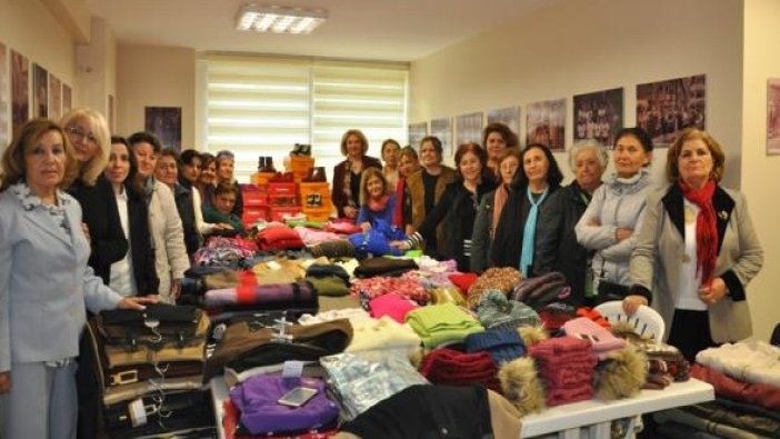 Kartal'ın gönüllü ve annelerinden anlamlı yardım