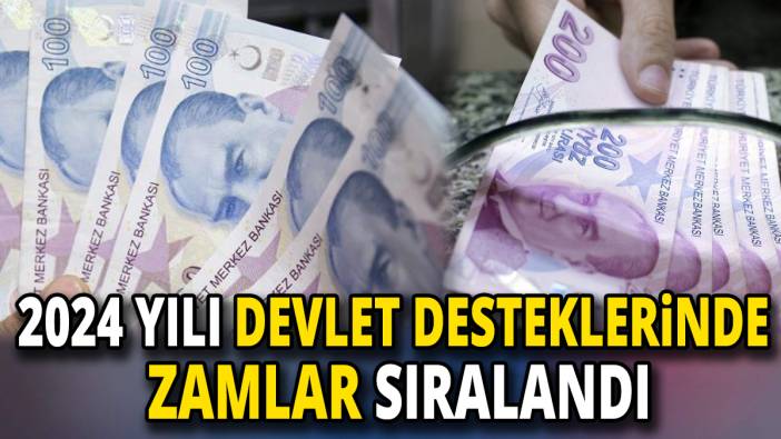 2024 yılı devlet desteklerinde zamlar sıralandı