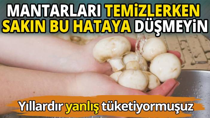 Yıllardır yanlış tüketiyormuşuz Mantarları temizlerken sakın bu hataya düşmeyin
