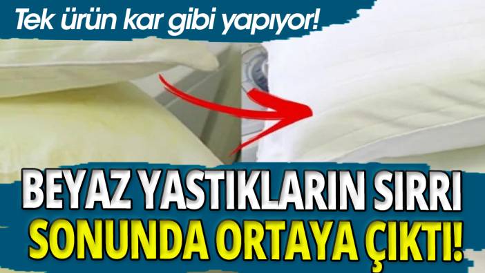 Beyaz yastıkların sırrı sonunda ortaya çıktı 'Tek ürün kar gibi yapıyor'