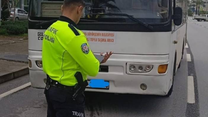 Antalya'da halk otobüslerine ceza yağdı