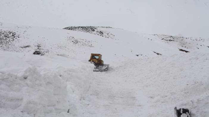 Bitlis'te kar yağışından dolayı köy yolları kapandı