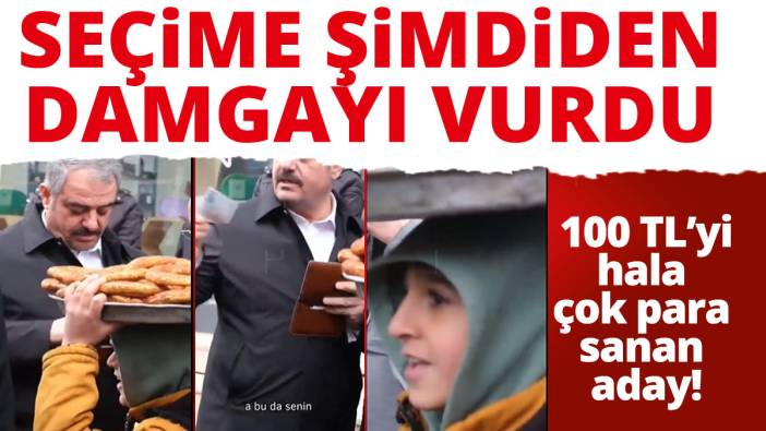 100 lirayı hala çok para sanan AKP adayı sosyal medyanın dilinde Simitçi çocuk şaştı kaldı
