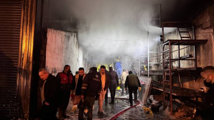 Hakkari’de imalathanede yangın çıktı