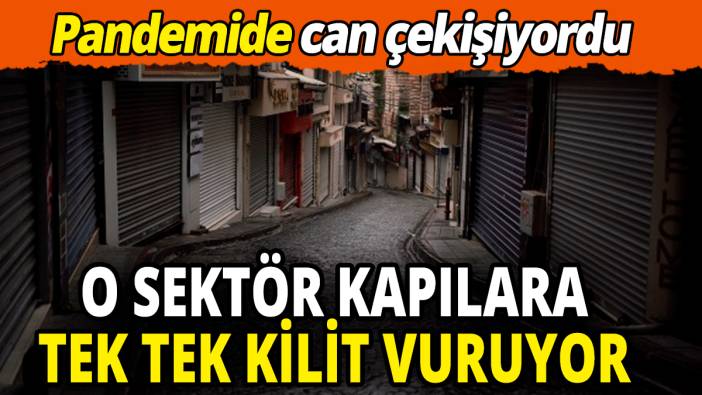 O sektör kapılara tek tek kilit vuruyor 'Pandemide can çekişiyordu