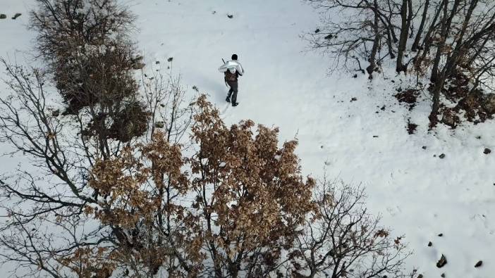 Tunceli'de kaçak avcı dron ile tespit edilip yakalandı