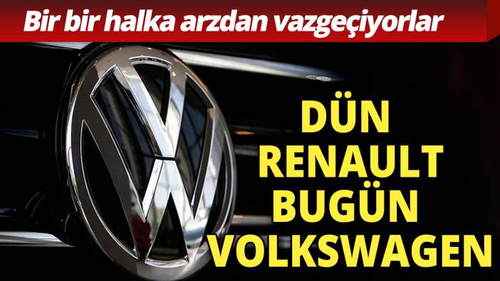 Volkswagen de geri adım attı Halka arzdan vazgeçti