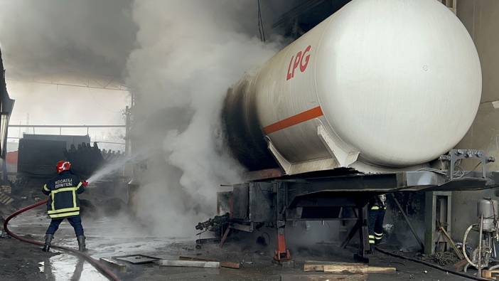 Kocaeli'de LPG tankı patladı