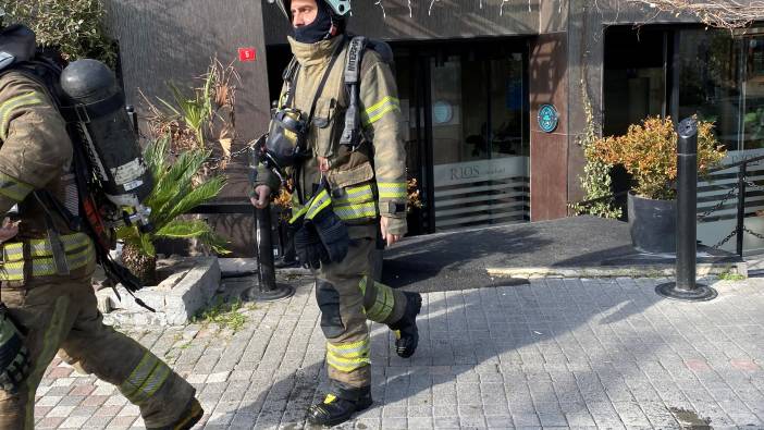 Bakırköy’de bir otelde yangın