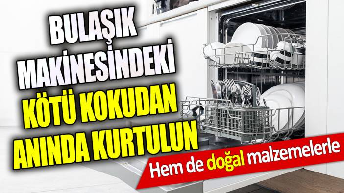 Bulaşık makinesindeki kötü kokudan anında kurtulun Hem de doğal malzemelerle
