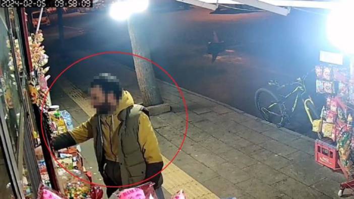 Diyarbakır'da kurnaz hırsız saniyeler içerisinde büfeyi soydu