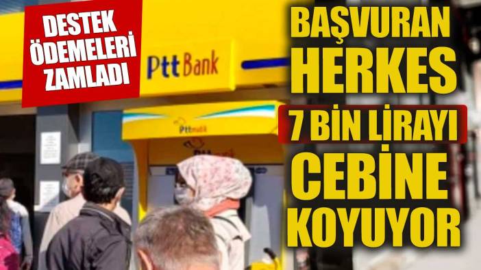 Ek destek ödemeleri zamlandı Başvuran herkes 7 bin lirayı cebine koyuyor