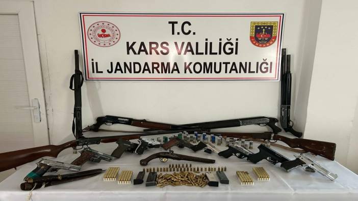Kars'ta silah kaçakçılarına dev operasyon