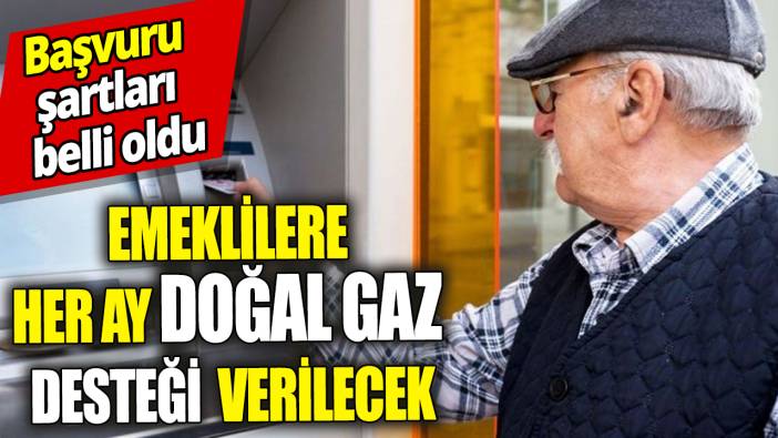 Emeklilere her ay doğal gaz desteği verilecek ‘Başvuru şartları belli oldu’