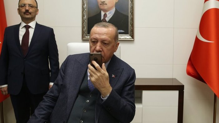 Erdoğan, telefonla başarı diledi