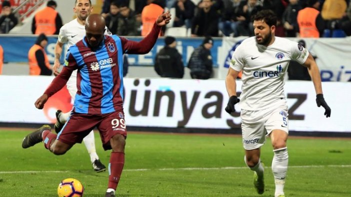 Trabzonspor ikinci yarıda 2 puan bıraktı