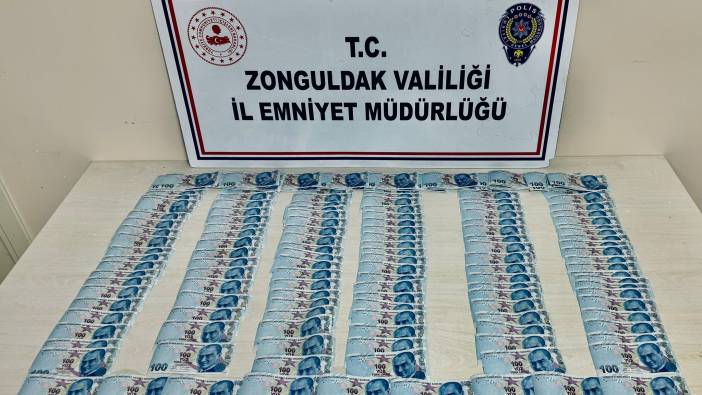 Zonguldak’ta bir kişinin üstünde 15 bin TL sahte para çıktı