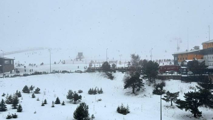 Erciyes'te yoğun kar