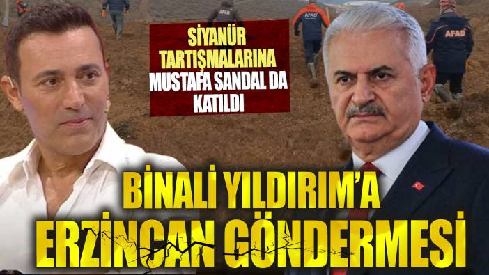 Mustafa Sandal'dan Binali Yıldırım'a olay Erzincan göndermesi