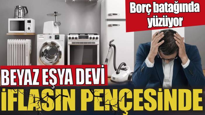 Beyaz eşya devi iflasın pençesinde 'Borç batağında yüzüyor'