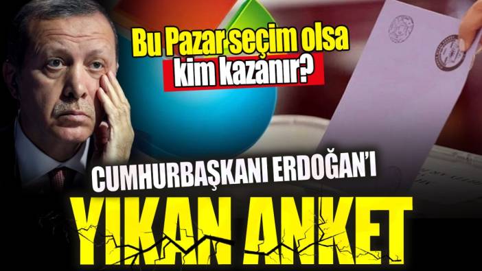 Cumhurbaşkanı Erdoğan’ı yıkan anket ‘Bu Pazar seçim olsa kim kazanır’